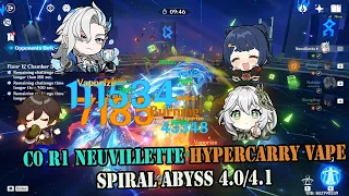 C0 R1 NEUVILLETTE HYPERCARRY VAPE TEAM - [SPIRAL ABYSS 4.0/4.1]