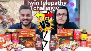 TWIN TELEPATHY ICE CREAM SUNDAE CHALLENGE !!