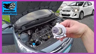 How to Replace the Headlight Bulbs on a Hyundai Accent Tutorial