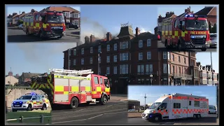 Large response to a roof/flat fire in fleetwood