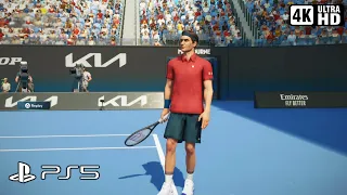 TopSpin 2K25 | Federer vs Alcaraz Gameplay (PS5 4K 60FPS)