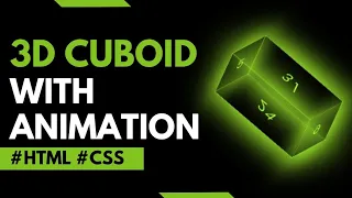 How to make 3d Css Cuboid in Html | 3d Cube animation Css