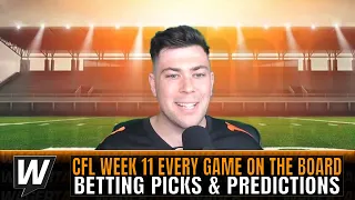 CFL Picks Today - Canadian Football League Every Game on the Board for Week 11