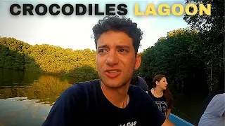 Crossing the Crocodile Lagoon in Mexico!!