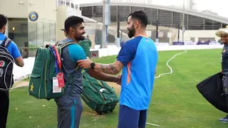 Virat Kohli Met with Babar Azam during Training Session at ICC Academy Dubai | Pak vs Ind