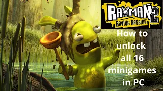 [TUTO] How to unlock all 16 minigames in Rayman Raving Rabbids 2 | (PC Version) |