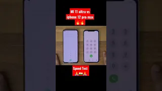 Mi 11 Ultra vs iPhone 12 Pro max 🔥💯 || Speed Test 🔥💯 #short