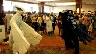 A-KON 22 lugia and dark lugia dance off