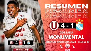 UNIVERSITARIO 4 - 1 SPORTING CRISTAL l RESUMEN COMPLETO DEL PARTIDO l SOMOS LIDERES DEL APERTURA