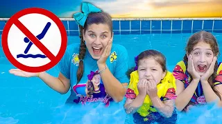 REGRAS DE CONDUTA PARA CRIANÇAS NA PISCINA - Mileninha Learn Rules of Conduct for Children in Pool