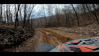 Buffalo Mountain - Hatfield McCoy Trails - Blue / Black Trails - Part 2 - 4K - December 23 2020