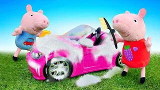 Свинка Пеппа и Джордж помыли папину машину - Все серии подряд