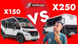 CHALLENGER  X150 vs X250 / ANÁLISIS - COMPARATIVA de Autocaravanas tipo VAN COMPACTAS en Español 🇪🇸