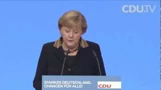 Die Höhepunkte der Rede von Angela Merkel auf dem CDU-Parteitag in Hannover