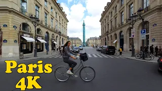 Paris, France Walking tour [4K]. Place de la Bastille - Tour Eiffel.