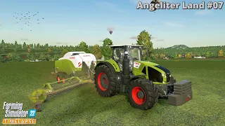 Making & Hauling 36 Silage Bales & Making 29 Hay Bales🔸Farming Simulator 22🔸Angeliter Land #07🔸4K