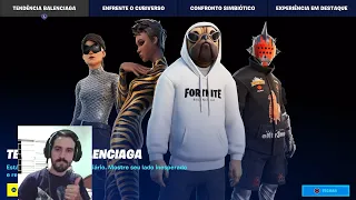 NOVAS SKINS BALENCIAGA - FORTNITE AO VIVO