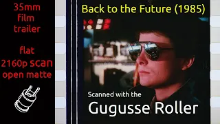 Back to the Future (1985) 35mm film trailer, flat open matte, 2160p