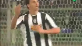 Gol Ibrahimovic Fiorentina-Juventus 3-3 2004-05