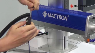 Flying Fiber laser marking machine operation Video