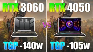 RTX 3060 Laptop vs RTX 4050 Laptop Gaming Test - How Big is the Difference?