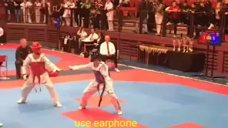 Best taekwondo knockouts and kicks with 3D song taki taki use earphone