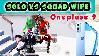 Solo vs Squad  || 1 v 4 Clutch Oneplus_  || Squad wipe_|| Onepluse Bgmi gameplay 😎