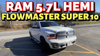 2017 RAM 1500 5.7L HEMI DUAL EXHAUST w/ FLOWMASTER SUPER 10!