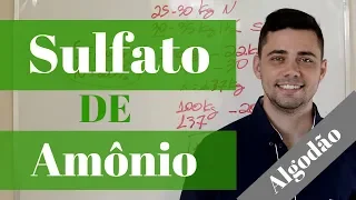 SULFATO DE AMÔNIO | CARACTERÍSTICAS DOS FERTILIZANTES | Algodão|  Daniel Scotá!