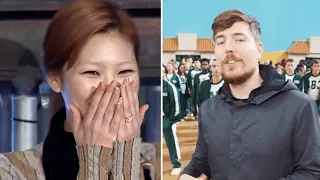Hoyeon Jung REACTS To Mr Beast’s Squid Game In Real Life Video