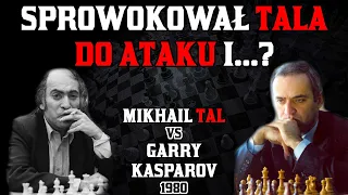 KOCHAŁ SZACHY, KOCHAŁ ATAKOWAĆ! NIE WYTRZYMAŁ...!! :-) || Mikhail Tal vs Garry Kasparov, 1980