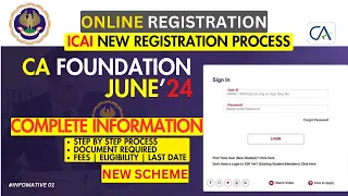 CA  Foundation June 2024 Registration Process | New Scheme | Step by Step Process | Shivang Tiwari