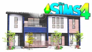 СТРОИМ НЕБОЛЬШОЙ ДОМ НА ДВЕ СЕМЬИ В СИМС 4!  - The Sims 4 House Build No CC