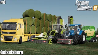 🇩🇪 Mowing & Baling Grass, Spreading manure, Feeding animals🐄🐄│Geiselsberg│FS 19│Timelapse 8