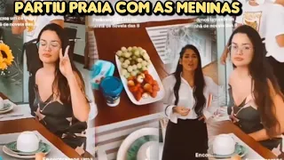 Juliette Acorda Cedo e Toma Café Com Amigas e Se Prepara Para Praia