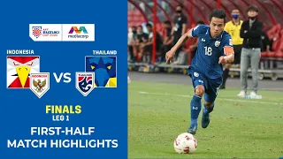 Indonesia vs Thailand First-Half Match Highlights | AFF Suzuki Cup 2020 Final Leg 1