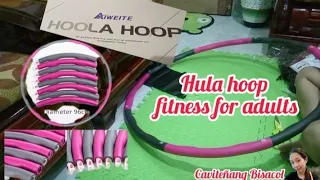 #unboxing 8parts hula hoop fitness for adults.. #Aiweite (hoola hoop)