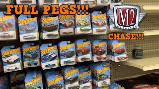 HOT WHEELS PEG HUNTING!!! FULL PEGS A, B, C CASE!!! INTERESTING M2 CHASE FIND!!!