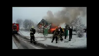 д. Заполье Барановичского района. Пожар в доме сезонного проживания