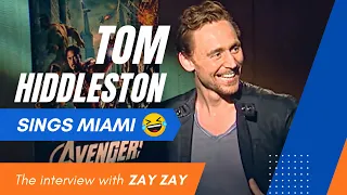 Funny Interview with Tom Hiddleston | The Avenger's Tom Hiddleston Singing Will Smith's Miami Song 😂