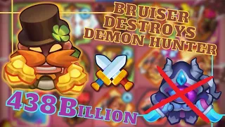 !AMAZING 438 Billion! Max Bruiser destroys Max Demon Hunter in version 20.0  - Rush Royale