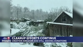 Cleanup efforts continue for Creation Kingdom Zoo