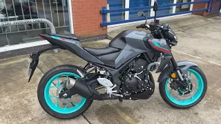 Yamaha MT03 walkaround with cold start.