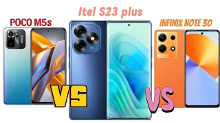 POCO M5s VS Itel S23 Plus VS Infinix Note 30 || hp gaming komparasi spesifikasi