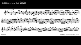 [Georg Telemann] Fantaisie No 1 in B flat (Score-Video)