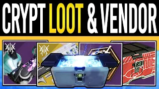 Destiny 2 | CRYPT LOOT GUIDE! Raid VENDOR! New Pursuits, Farmable Weapons, Spoils Caches & Mods!