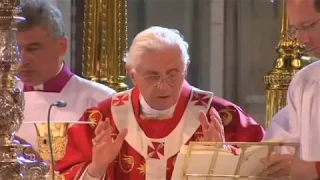 First Eucharistic Prayer Benedict XVI Westminster Cathedral
