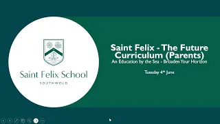 Saint Felix School Curriculum Evening