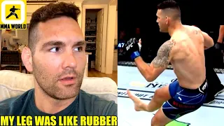 Chris Weidman reveals the first thoughts that came to his mind after snapping his leg in half,Jorge