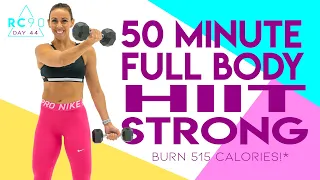 50 Minute Full Body HIIT Strong Workout 🔥Burn 515 Calories!* 🔥